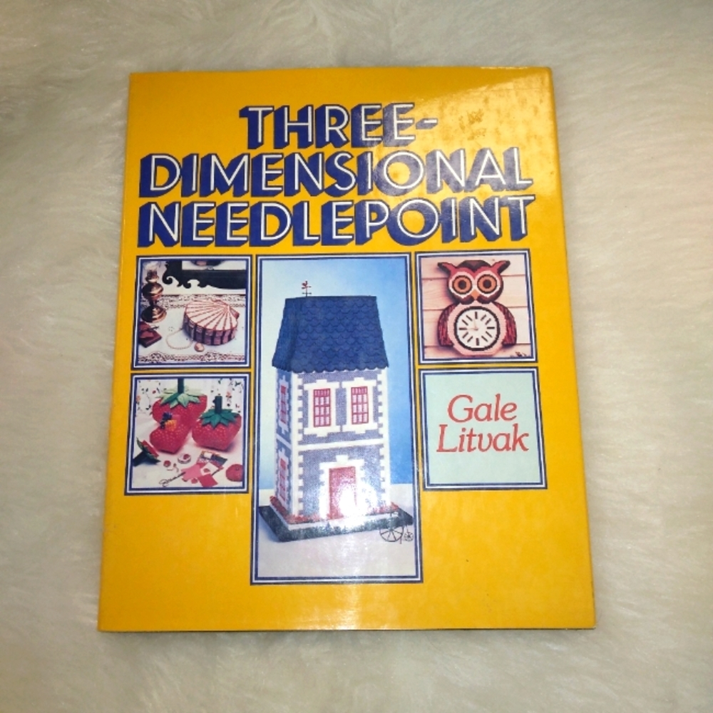BOOK Three-Dimensional Needlepoint by Gale Litvak, harscover